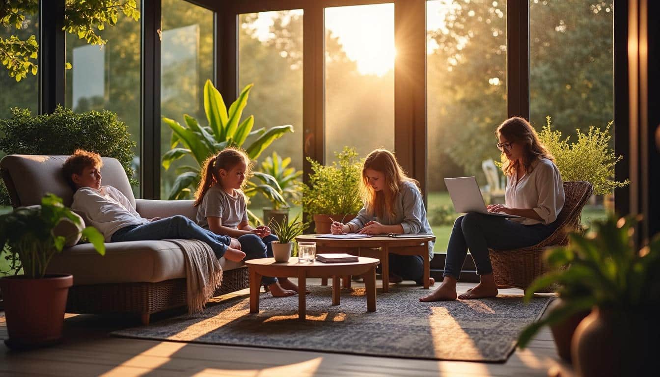 Illustration: Définir l’usage et la fonction pour l’aménagement d'une véranda