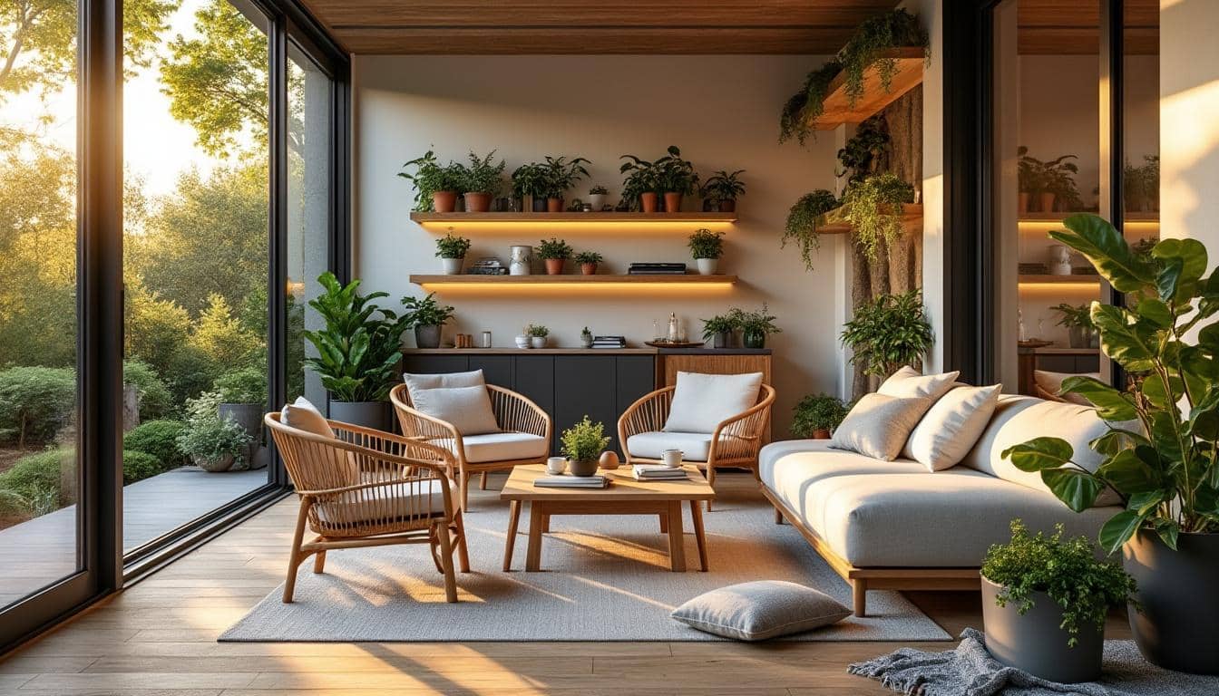 Illustration: Optimiser l’agencement de l’espace dans l’aménagement d'une véranda