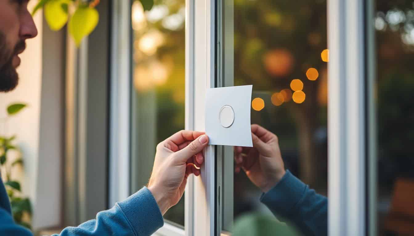 Illustration: Où et comment poser un autocollant d’alarme maison gratuit pour une efficacité optimale