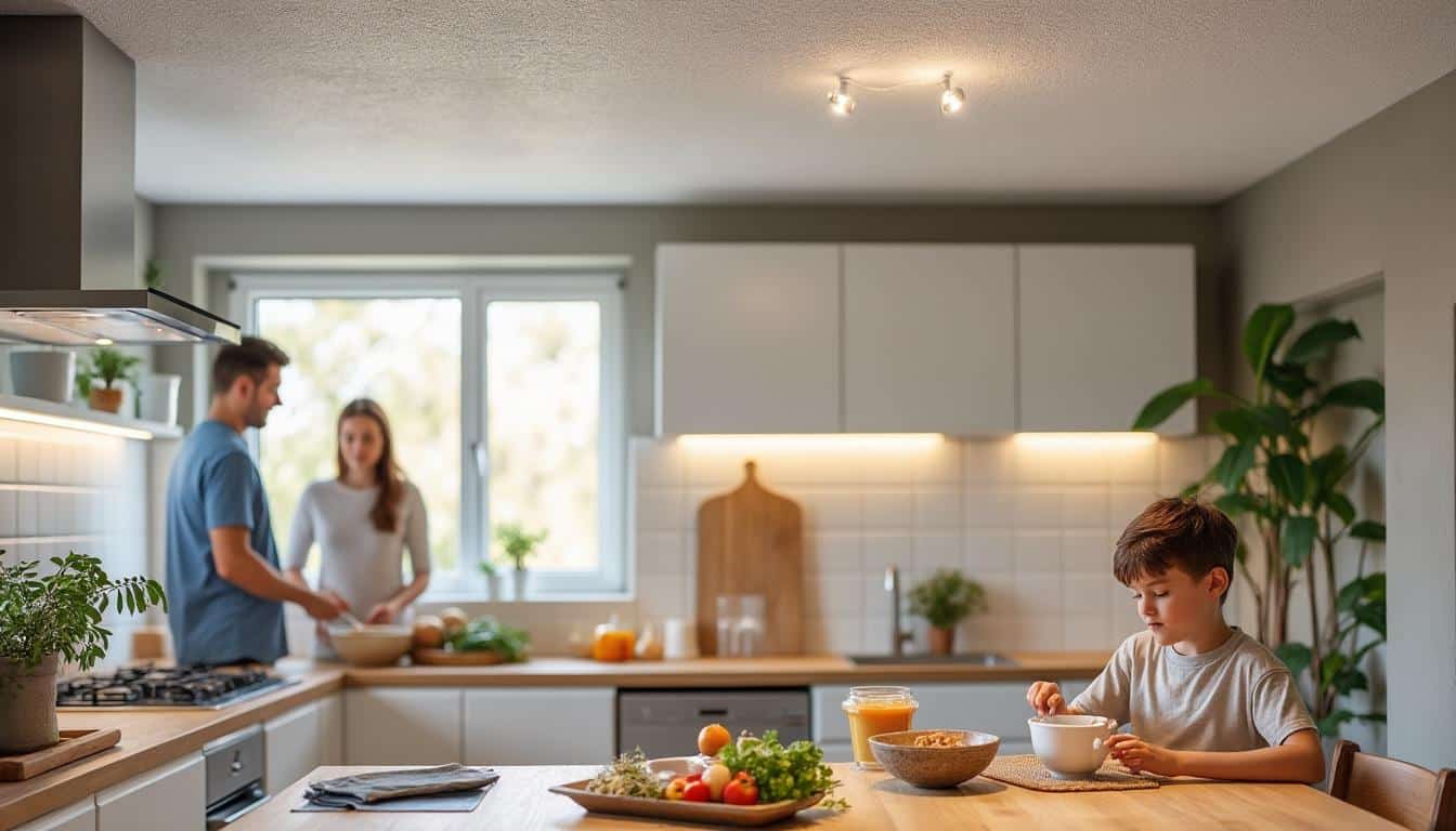 Illustration: Avantages et inconvénients du faux plafond pour la cuisine