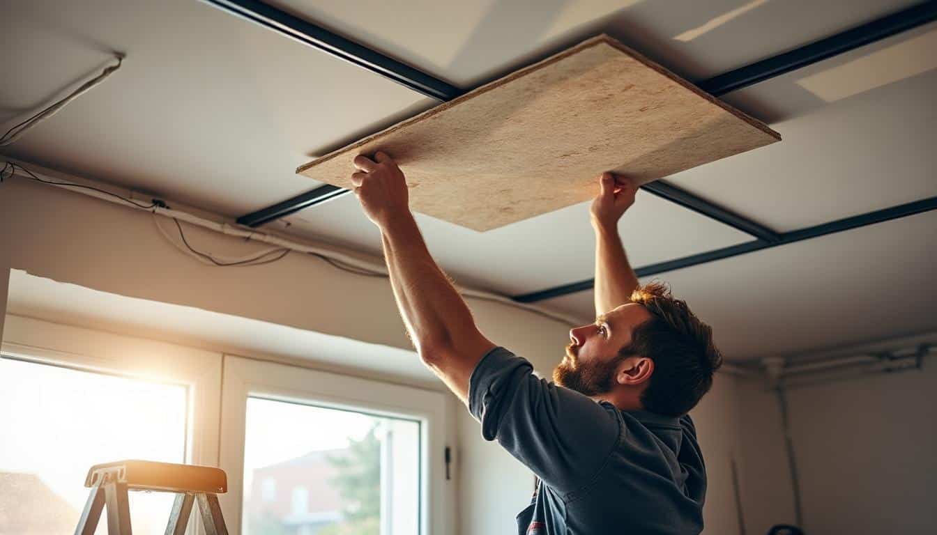 Illustration: Comprendre le principe du faux plafond à rail et ses différences