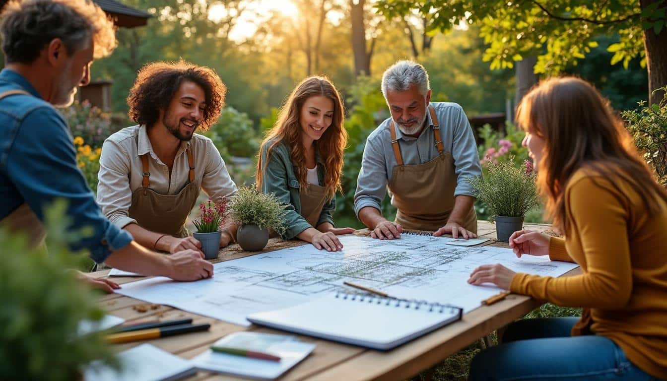 Illustration: Les étapes pour concevoir un plan de jardin paysager