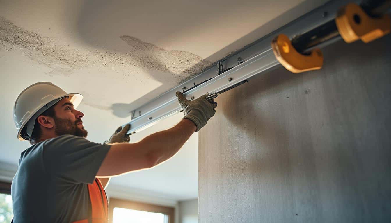 Illustration: Définition et rôle du rail pour faux plafond