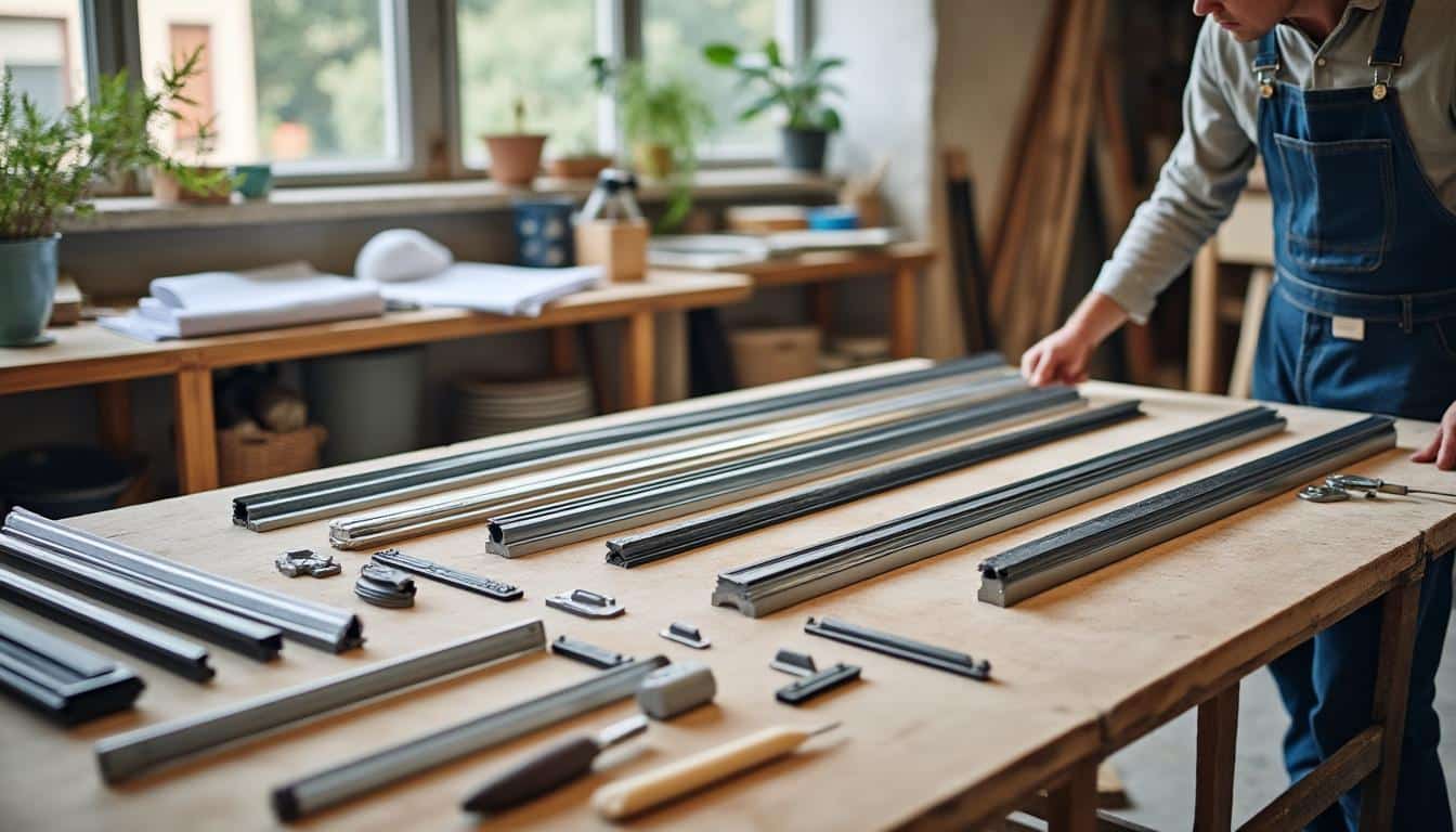 Illustration: Les différents types de rails pour faux plafond et leurs usages