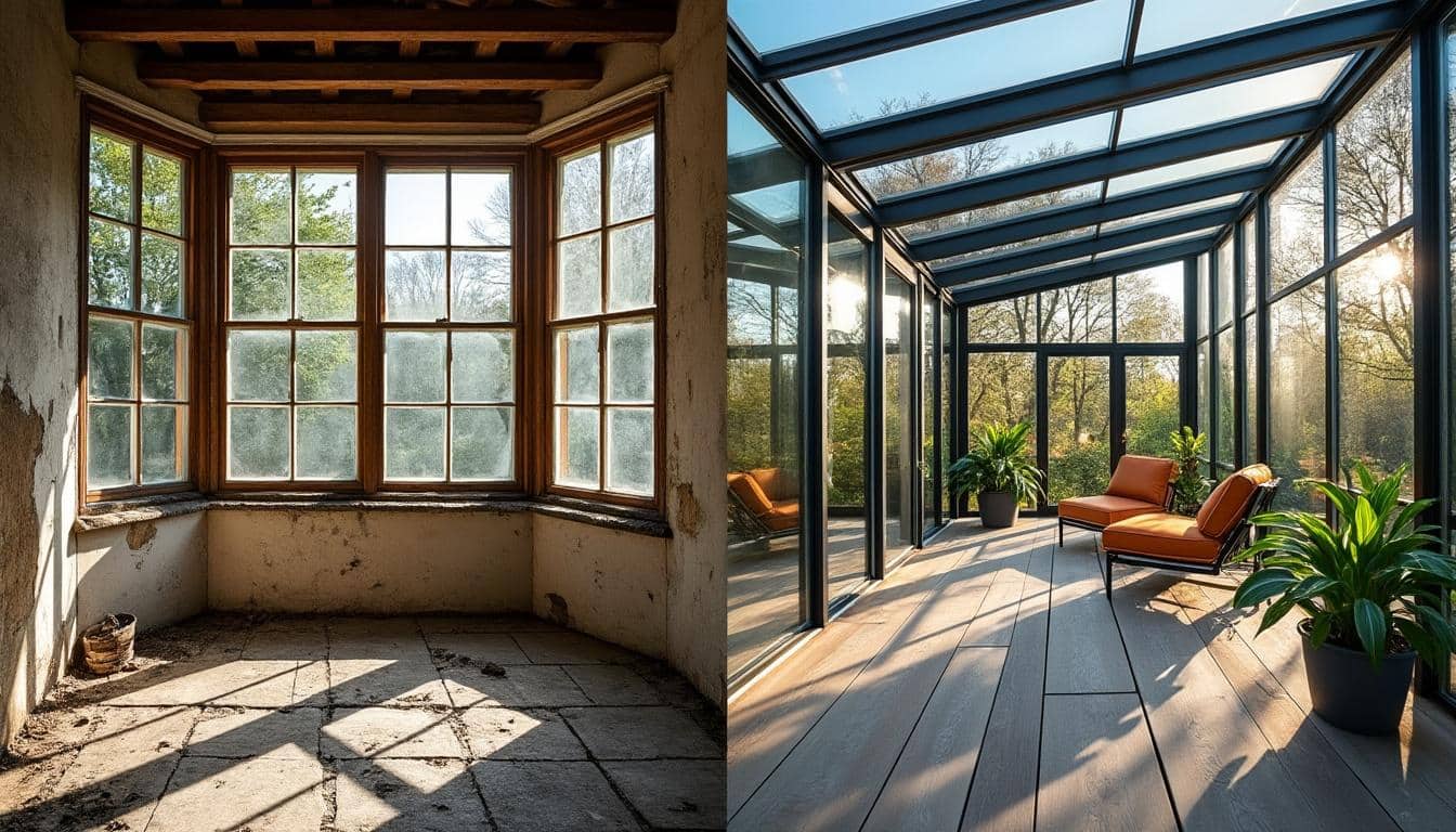 Illustration: Comprendre la rénovation de véranda avant/après et ses enjeux