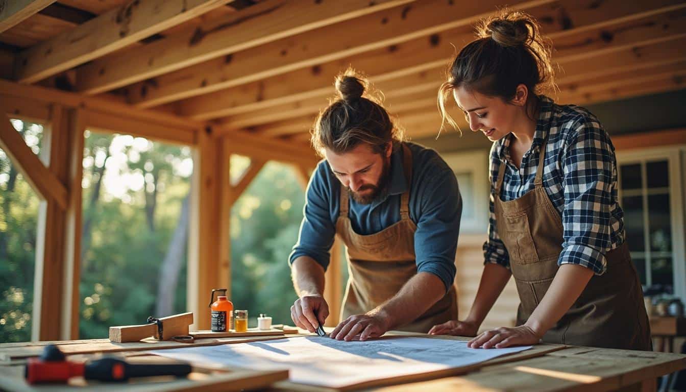 Illustration: Définition et principes de la véranda en bois à faire soi-même