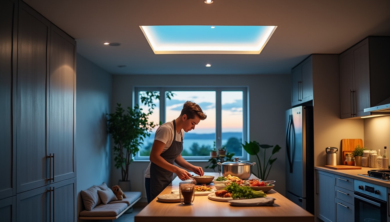 Illustration: Avantages et inconvénients du faux plafond pour la cuisine