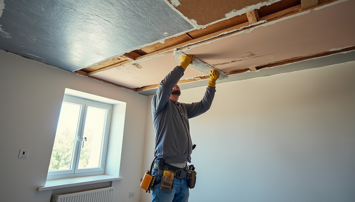 Illustration: Définition et principe du faux plafond isolant