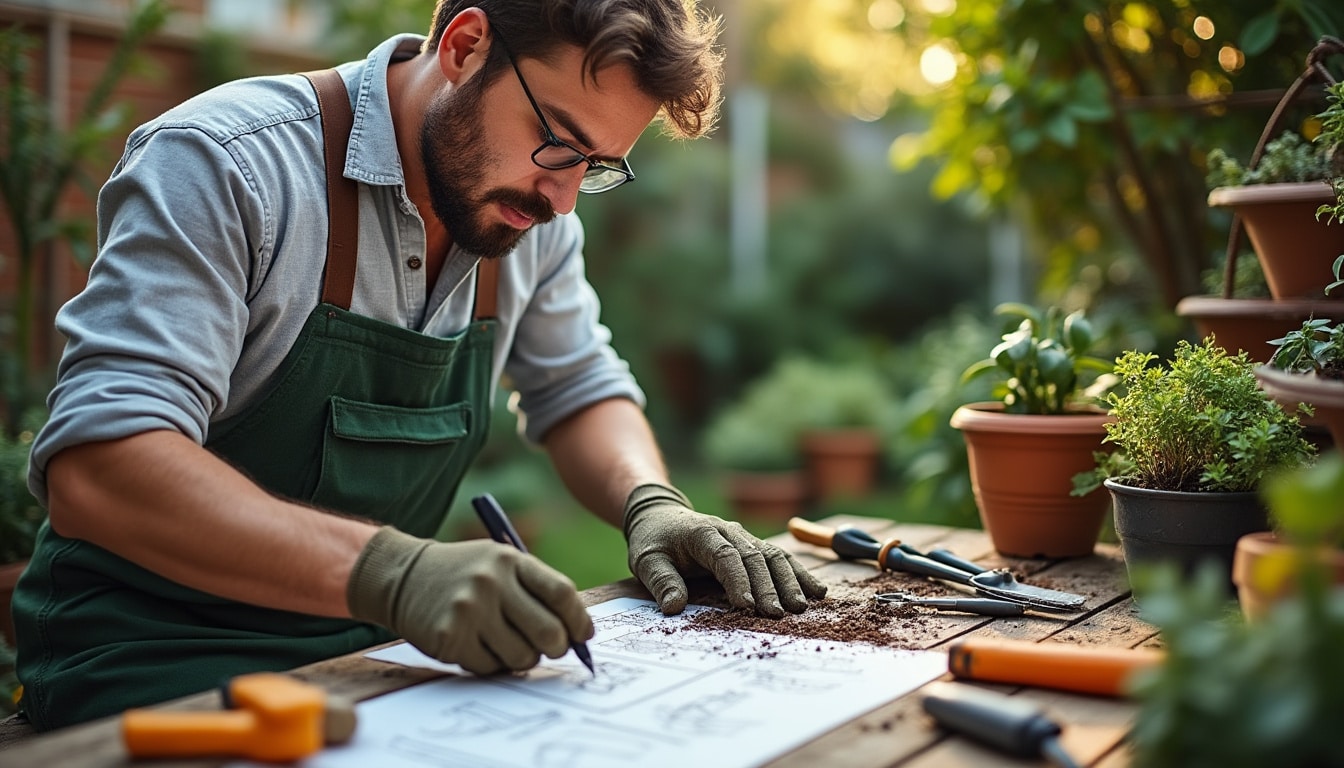 Illustration: Présentation du métier de paysagiste pour petit jardin et ses spécificités