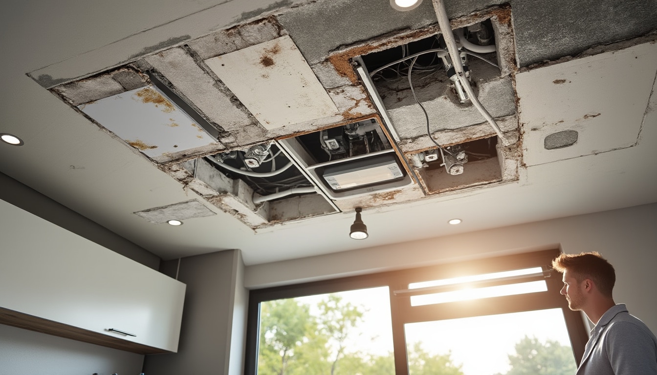 Illustration: Les avantages et inconvénients du faux plafond dans la cuisine