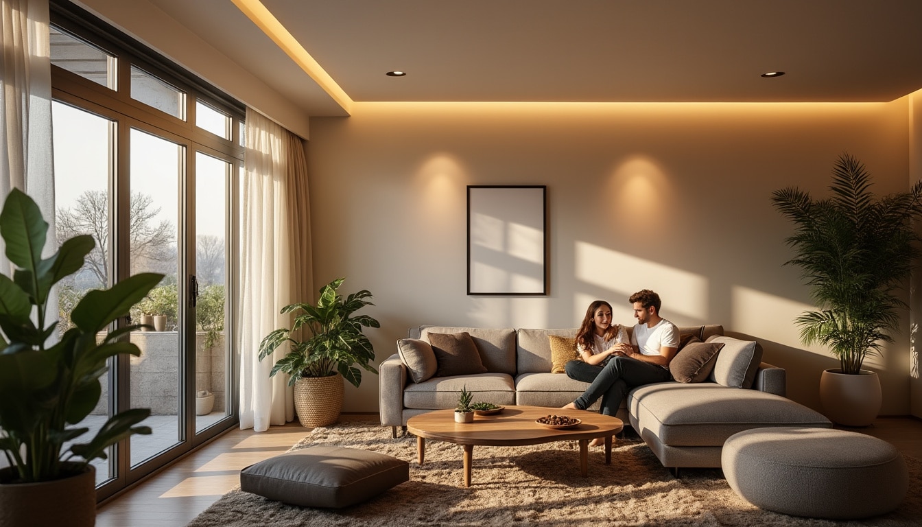 Illustration: Qu’est-ce qu’un faux plafond de salon avec spot et pourquoi l’adopter ?