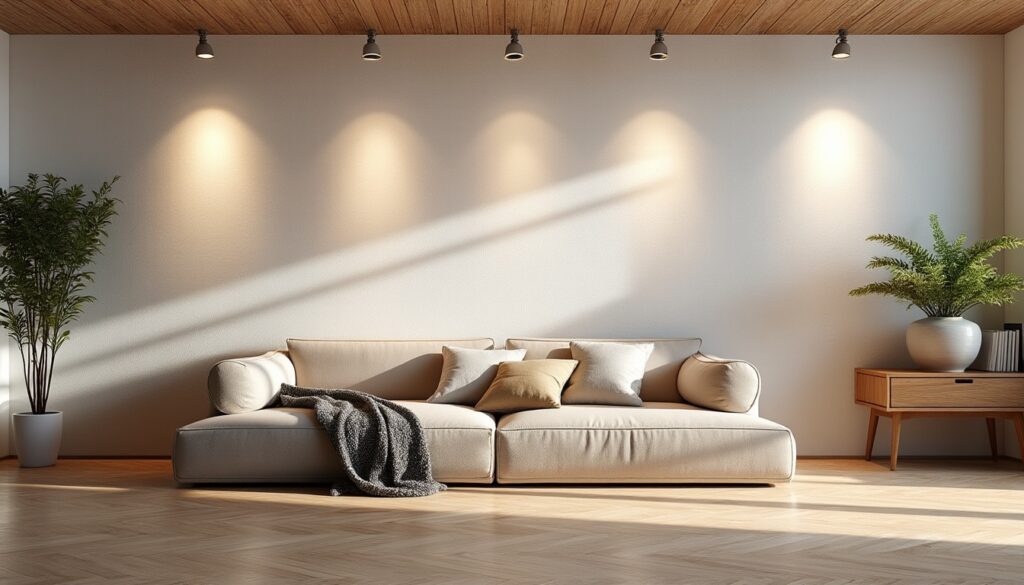 Faux plafond de salon avec spot : conseils, prix et inspirations