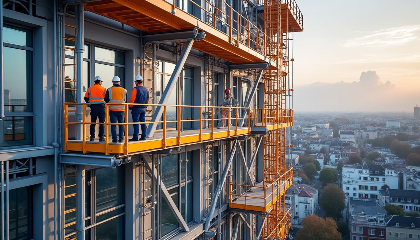 Illustration: Définition et usages de l’échafaudage fixe