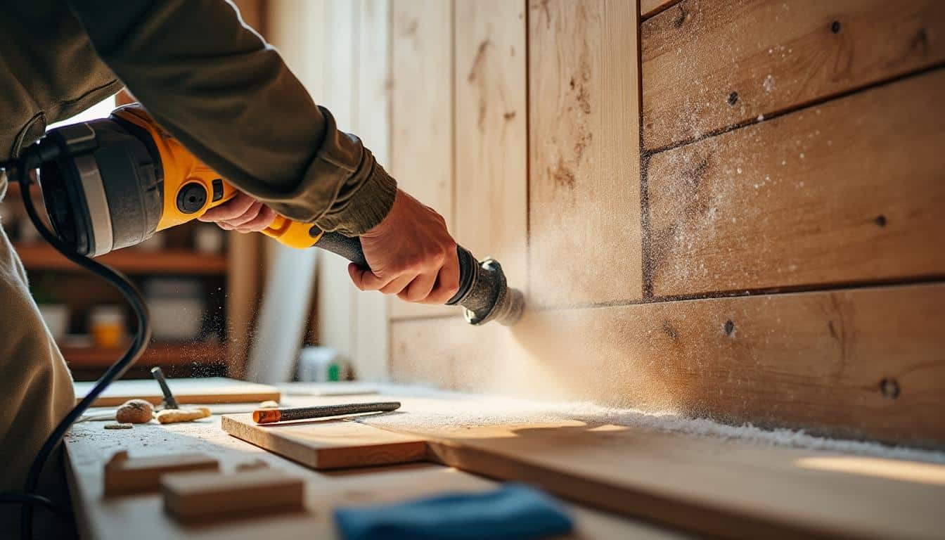 Illustration: Préparer efficacement le support en lambris avant peinture