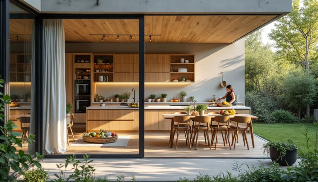 Véranda cuisine : aménager un espace lumineux et fonctionnel