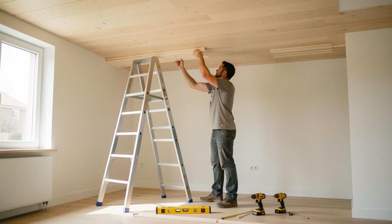 Poser du lambris au plafond sans se tromper