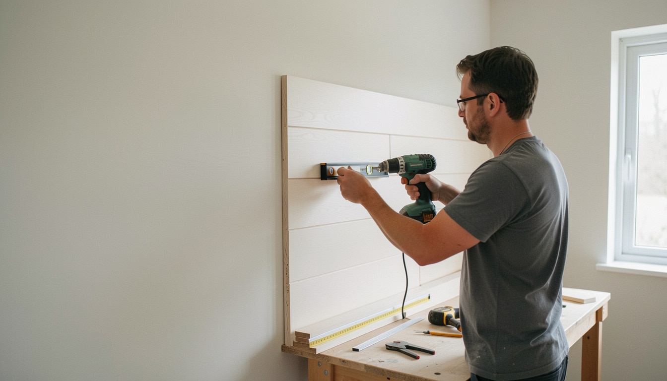 Poser du lambris étape par étape sur mur ou plafond
